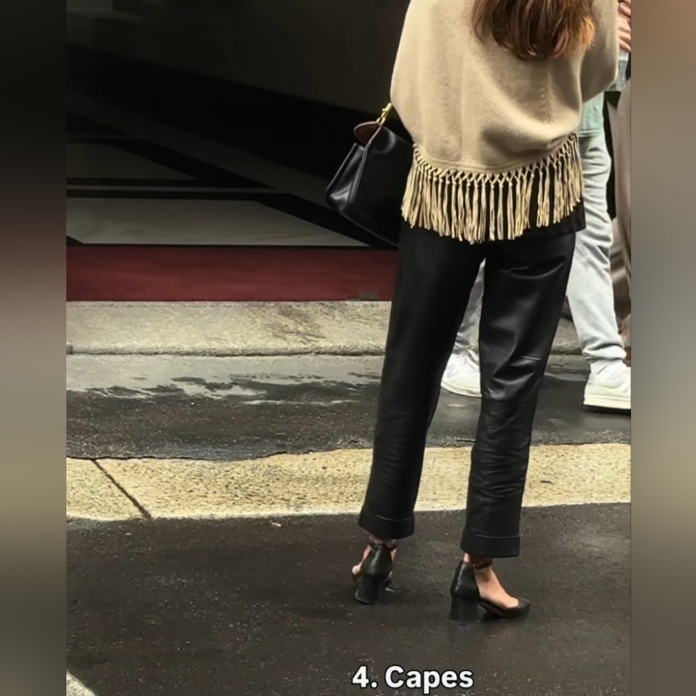 Corduroy Cape Poncho Cinnamon Brown Cotton One Size Western Country Rustic - Picture 13 of 14